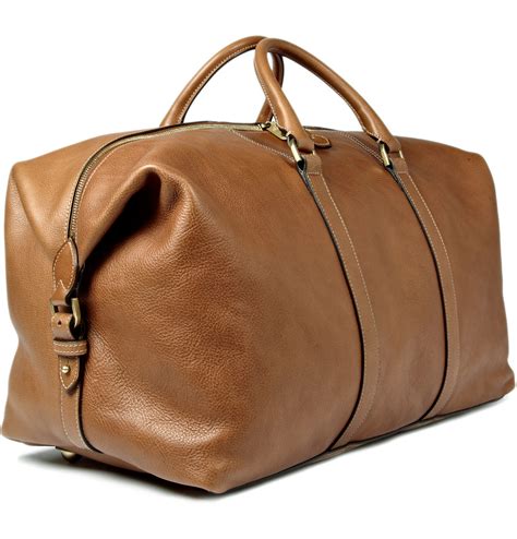 mulberry clipper leather holdall.